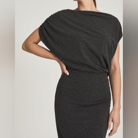 NWT REISS | Evelyn Drapey Jersey Dress - Picture 4 of 6